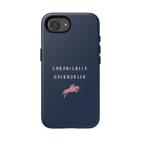 Navy & Pink "Chronically Overhorsed" Case