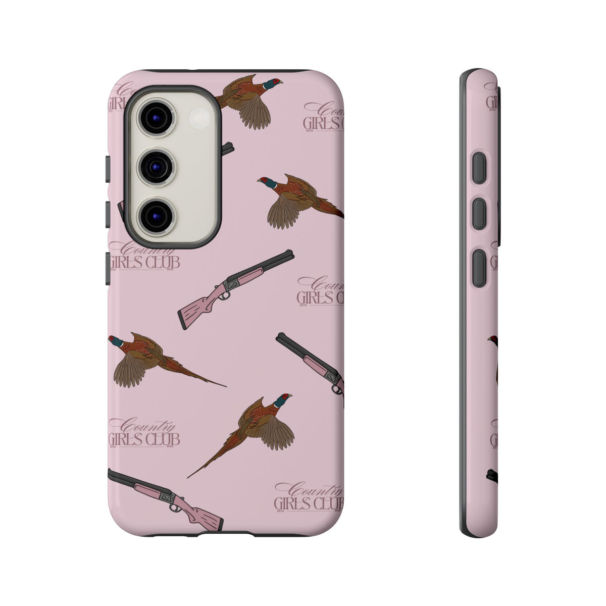 Pink 'Girls Pheasants & Shotguns' Case  | CGC x Country Cases