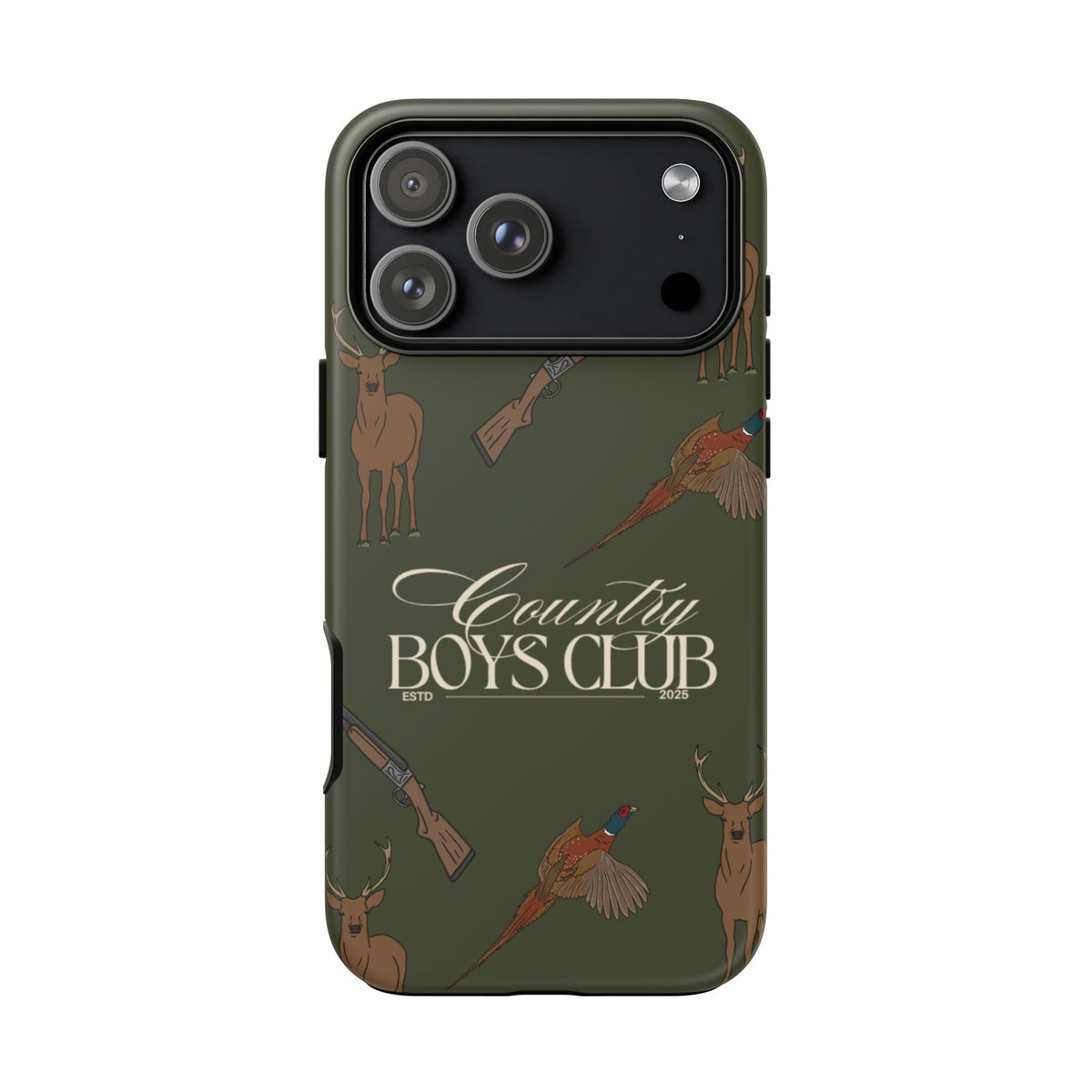 Forest Green Boys Love Guns Case  | CGC x Country Cases