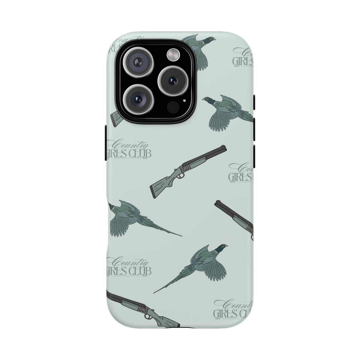 Blue 'Girls Pheasants & Shotguns' Case  | CGC x Country Cases