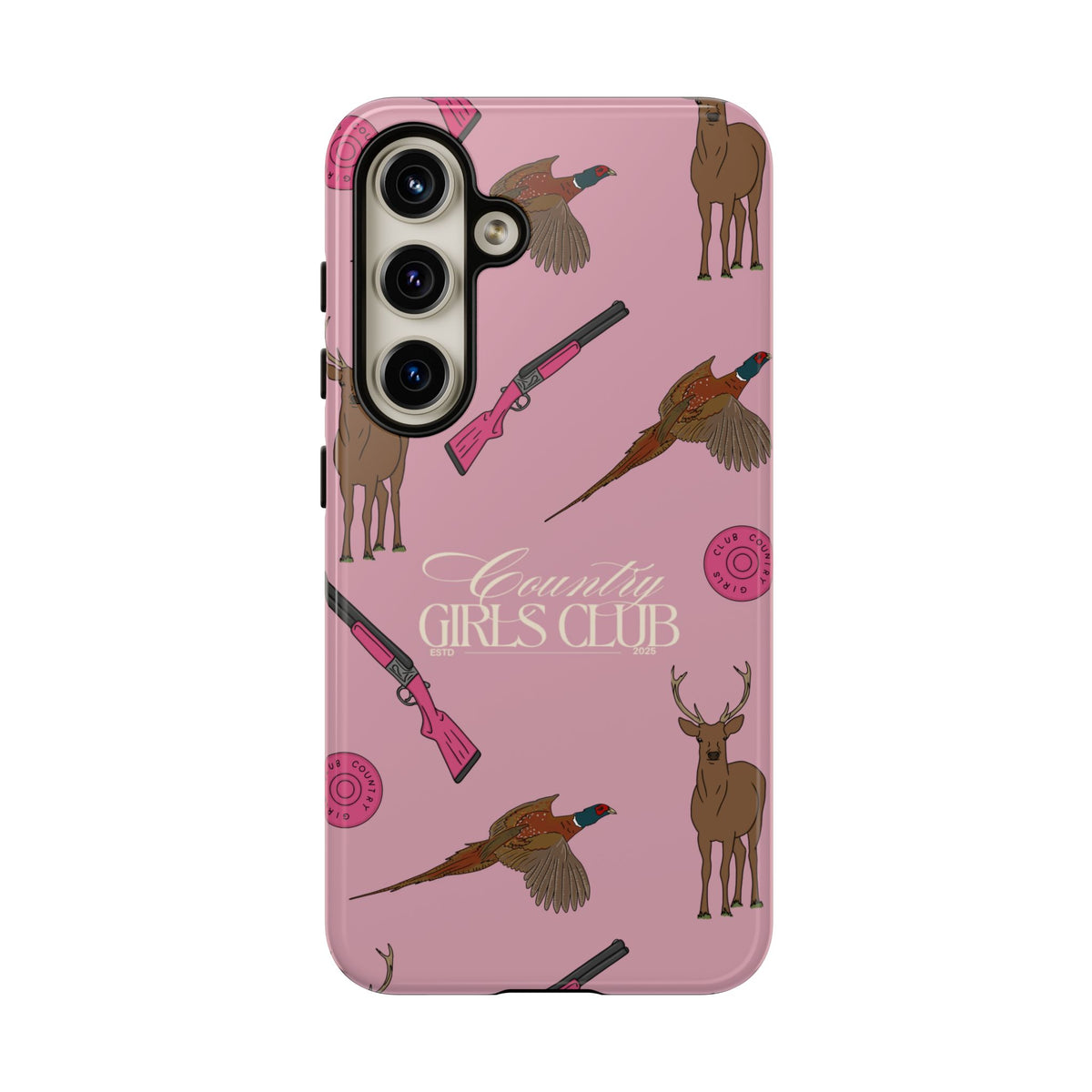 Dusty Pink 'Girls Love Guns' Case  | CGC x Country Cases