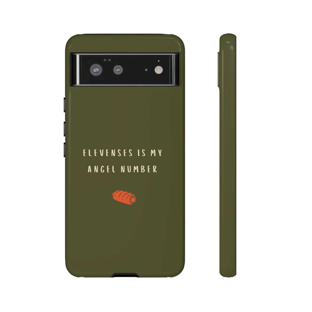 Green & Orange 'Elevenses Is My Angel Number' Case