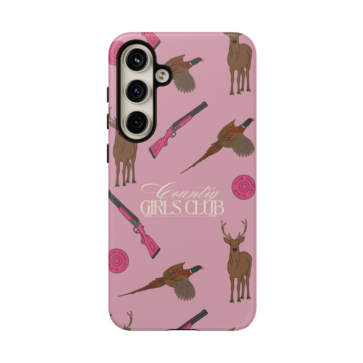 Dusty Pink 'Girls Love Guns' Case  | CGC x Country Cases