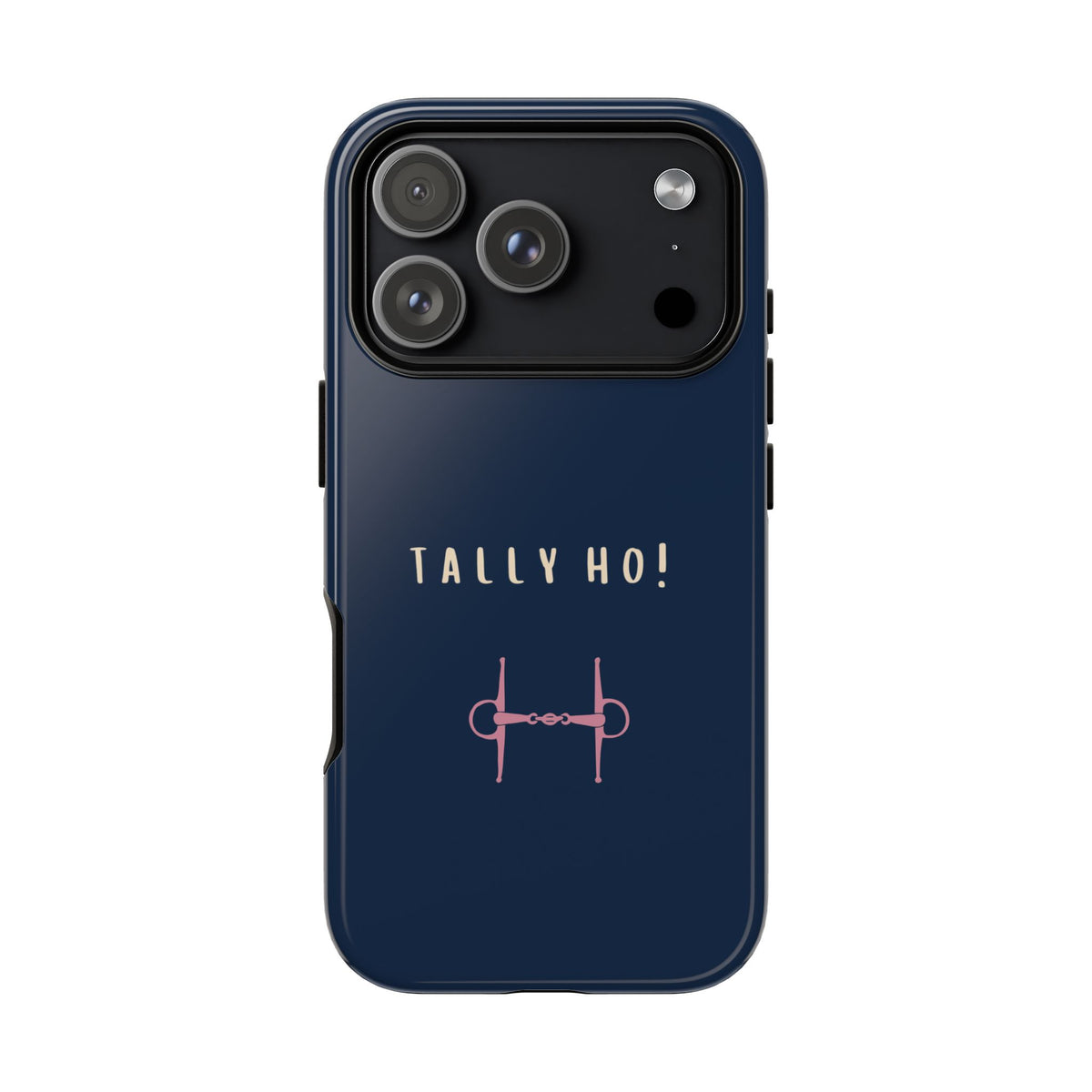 Navy & Pink 'Tally Ho!' (Snaffle)