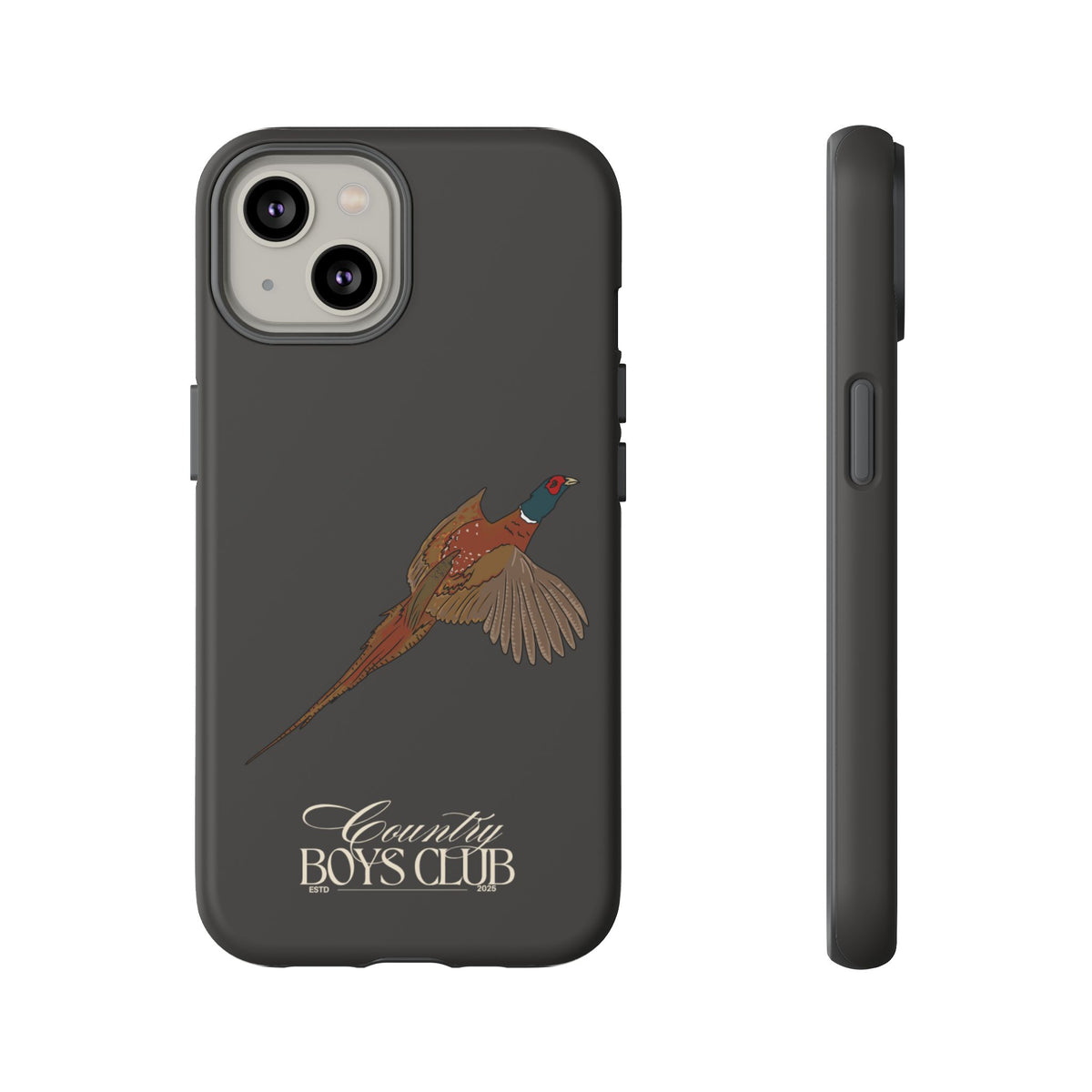 Charcoal 'Country Boys Club Pheasant' Case  | CGC x Country Cases
