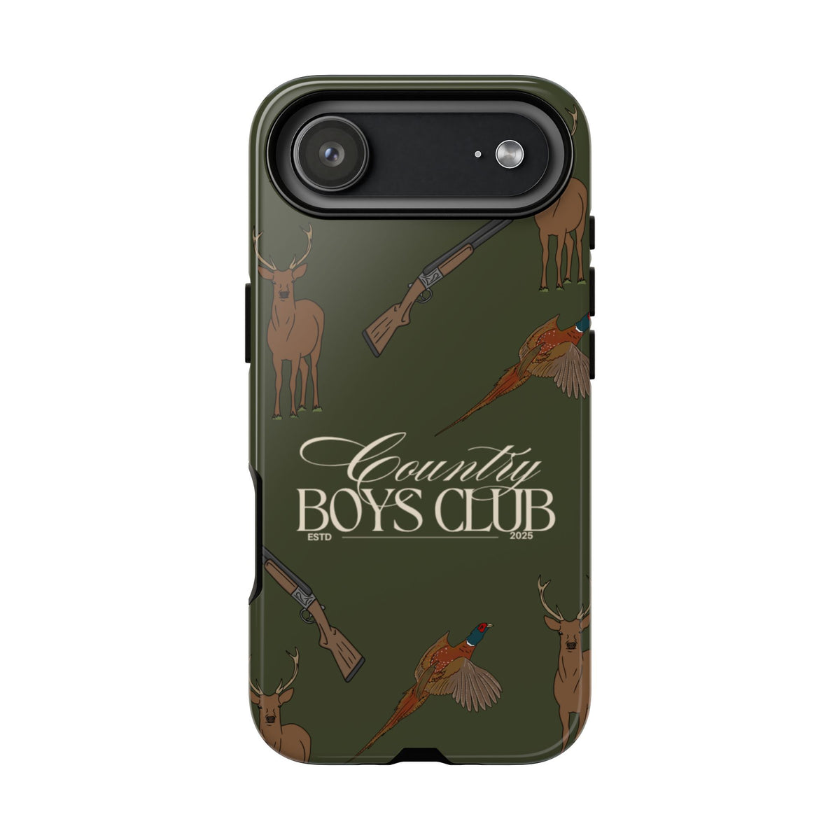 Forest Green Boys Love Guns Case  | CGC x Country Cases