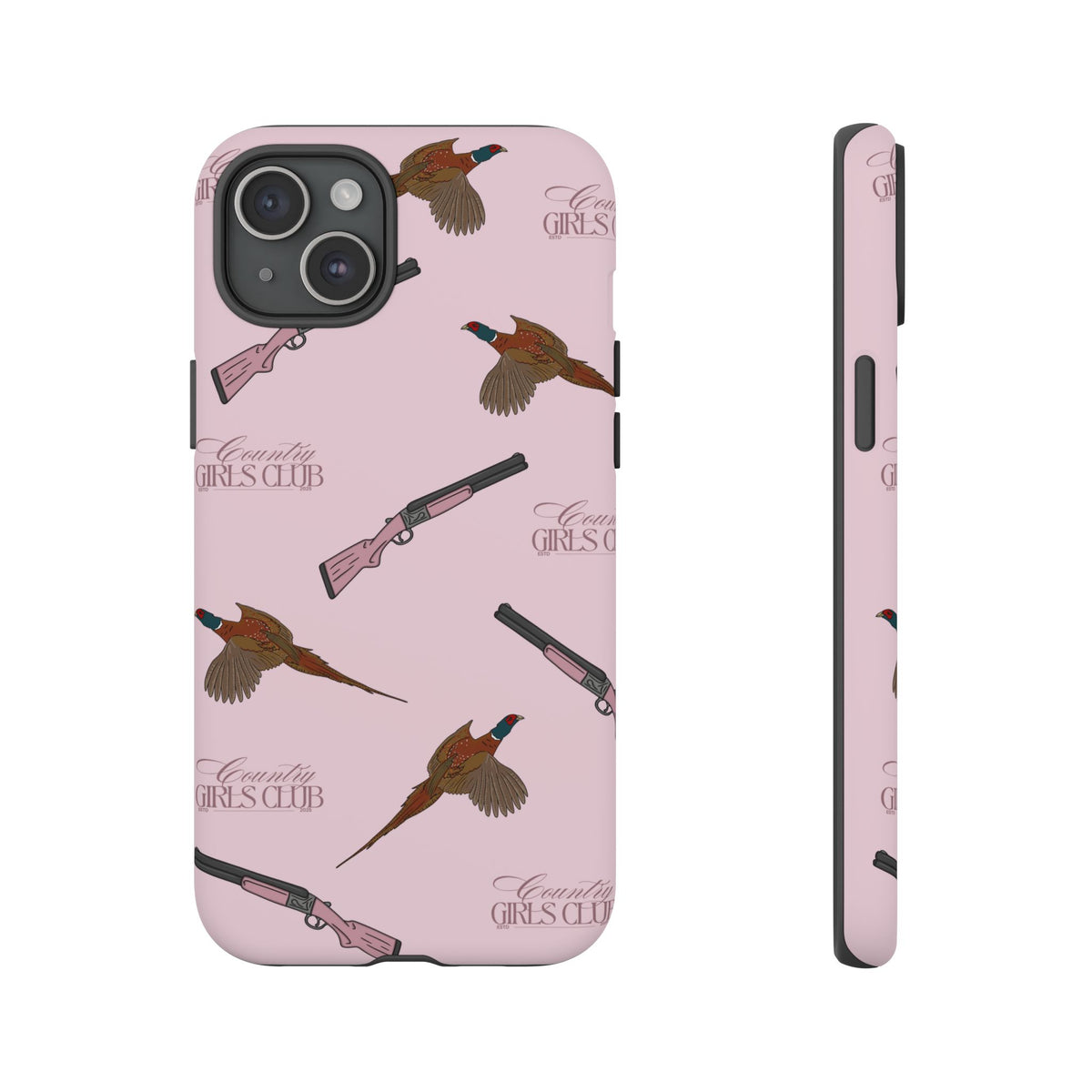 Pink 'Girls Pheasants & Shotguns' Case  | CGC x Country Cases