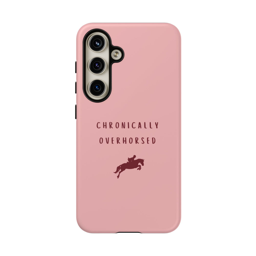 Pink & Burgundy "Chronically Overhorsed" Case