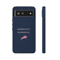 Navy & Pink "Chronically Overhorsed" Case