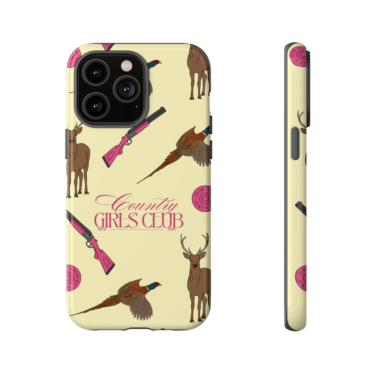 Butter Yellow 'Girls Love Guns' Case  | CGC x Country Cases
