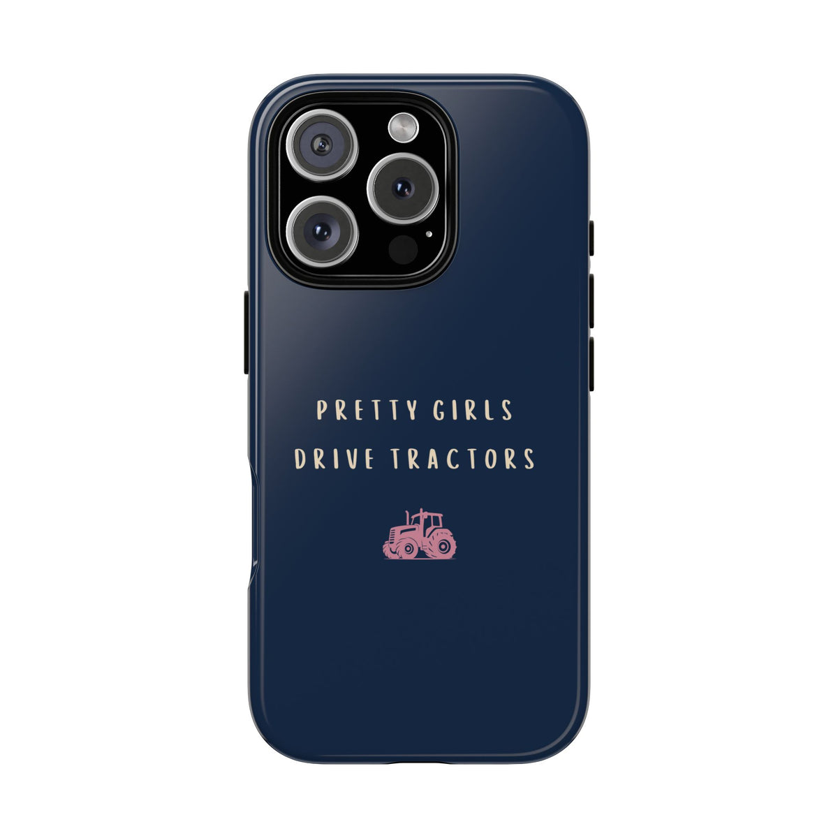 Navy & Pink 'Pretty Girls Drive Tractors' Case
