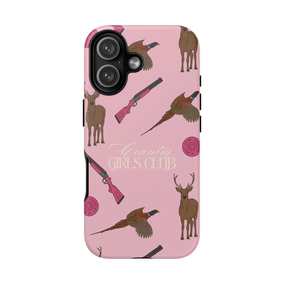 Pale Pink Girls Love Guns Case  | CGC x Country Cases