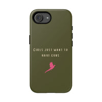 Green & Pink 'Girls Just Want To Have Guns' Case (Pheasant)