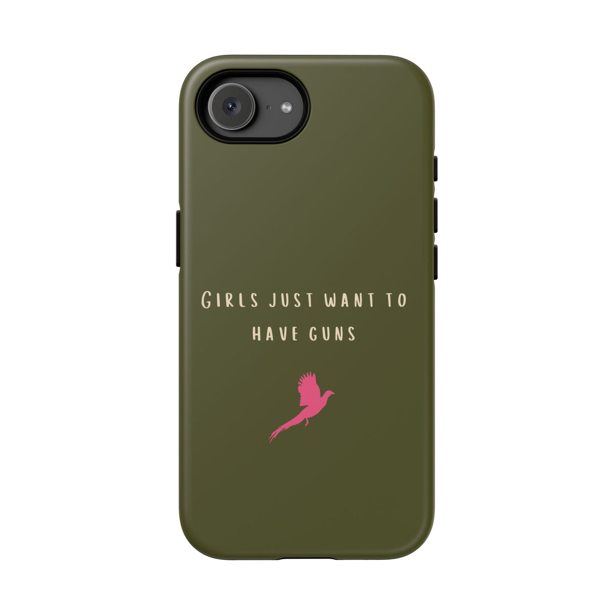 Green & Pink 'Girls Just Want To Have Guns' Case (Pheasant)
