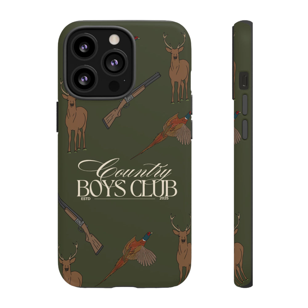 Forest Green Boys Love Guns Case  | CGC x Country Cases