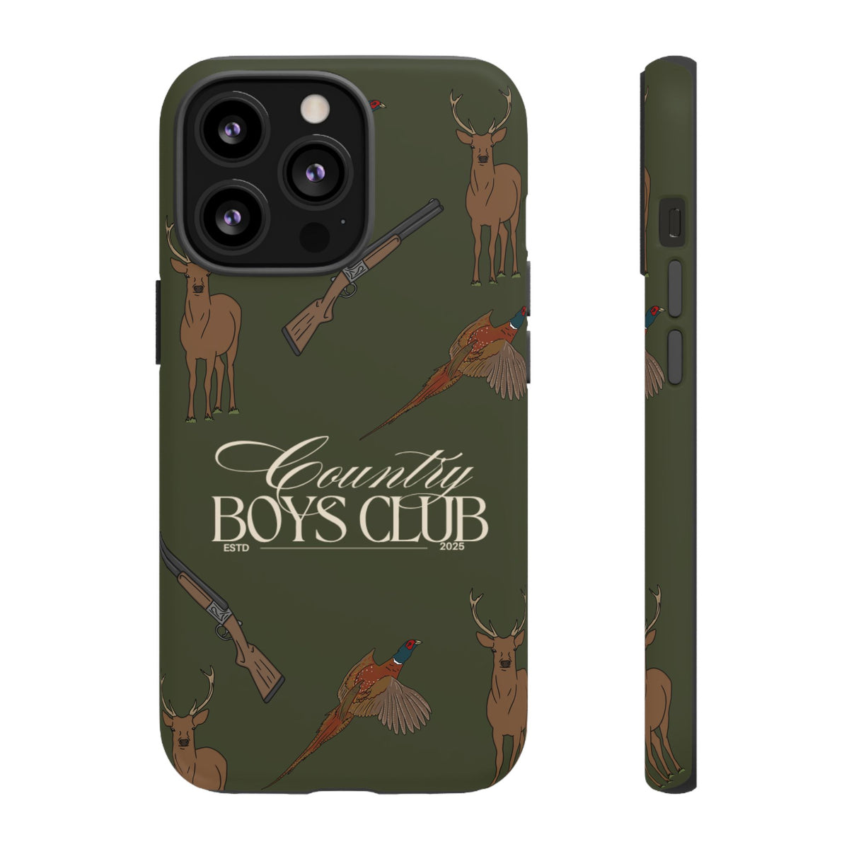 Forest Green Boys Love Guns Case  | CGC x Country Cases