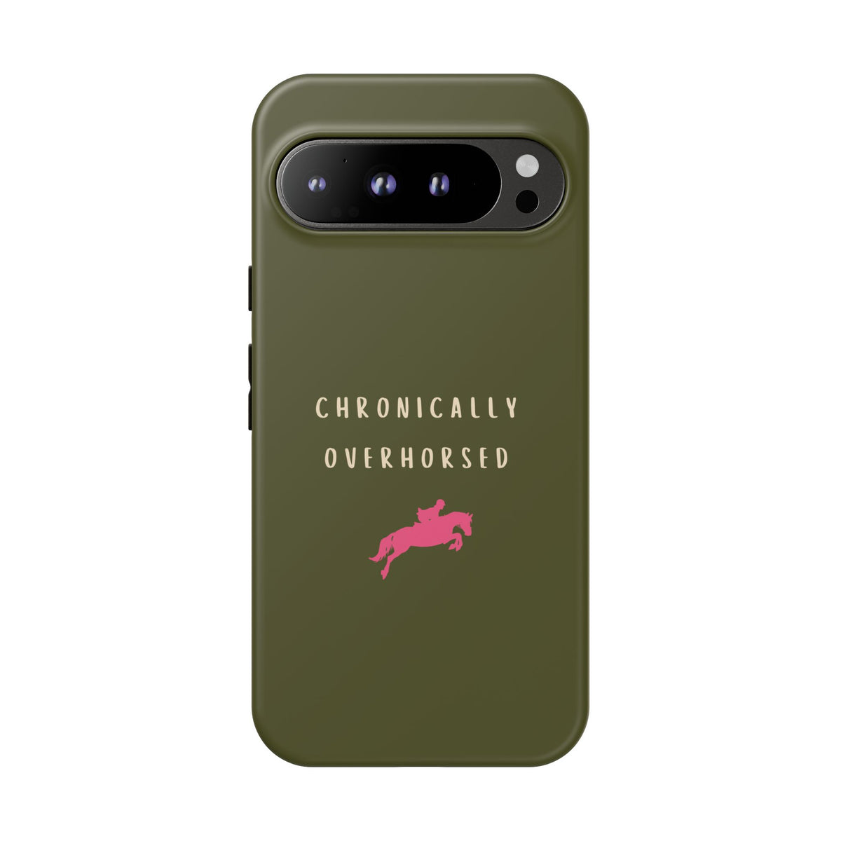 Green & Pink Chronically Overhorsed Case