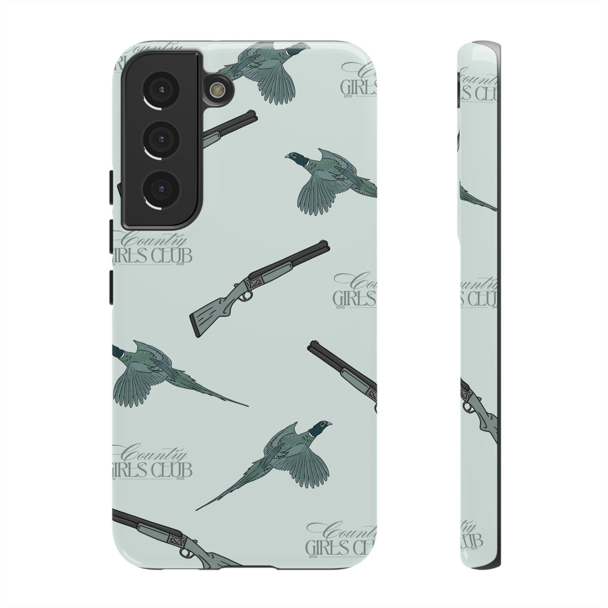 Blue 'Girls Pheasants & Shotguns' Case  | CGC x Country Cases