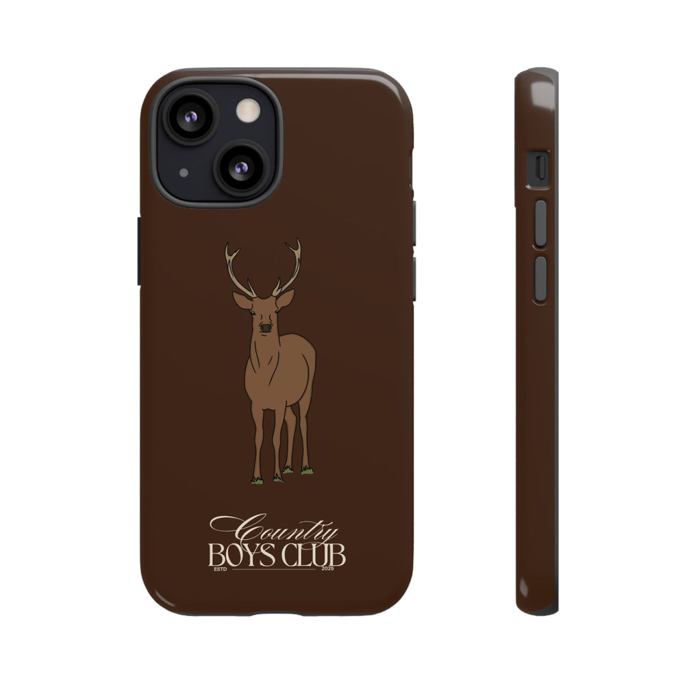 Chestnut Brown 'Country Boys Club Deer' Case  | CBC x Country Cases