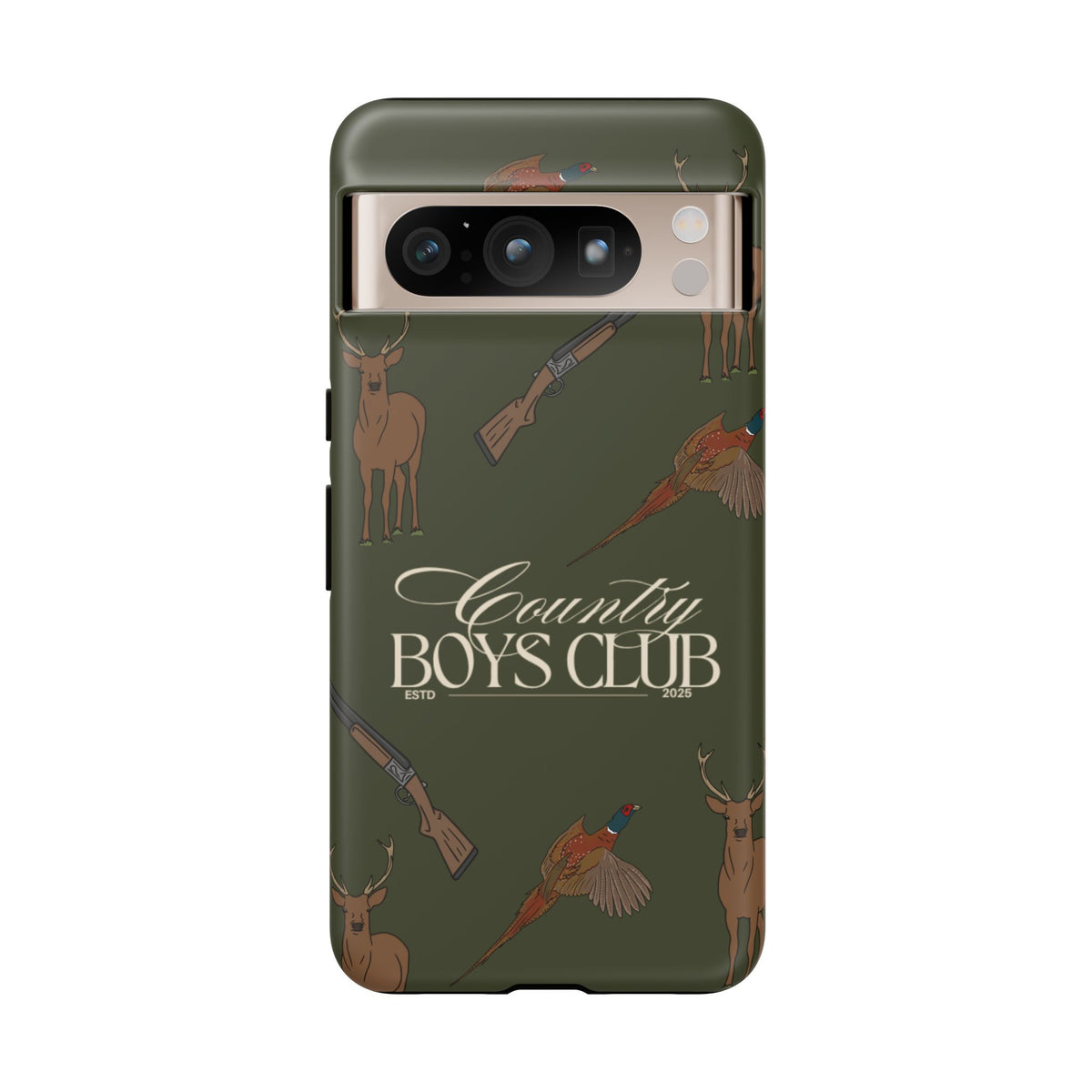 Forest Green Boys Love Guns Case  | CGC x Country Cases