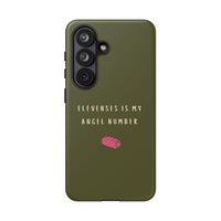Green & Pink 'Elevenses Is My Angel Number' Case