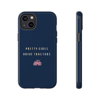 Navy & Pink 'Pretty Girls Drive Tractors' Case