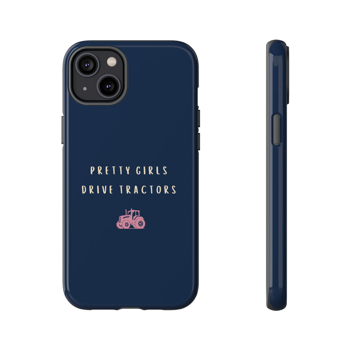 Navy & Pink 'Pretty Girls Drive Tractors' Case