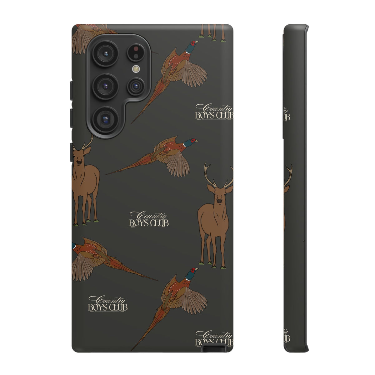 Charcoal 'Boys Stags & Pheasants' Case  | CBC x Country Cases