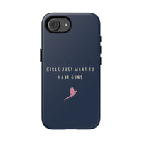 Navy & Pink 'Girls Just Want To Have Guns' Case (Pheasant)