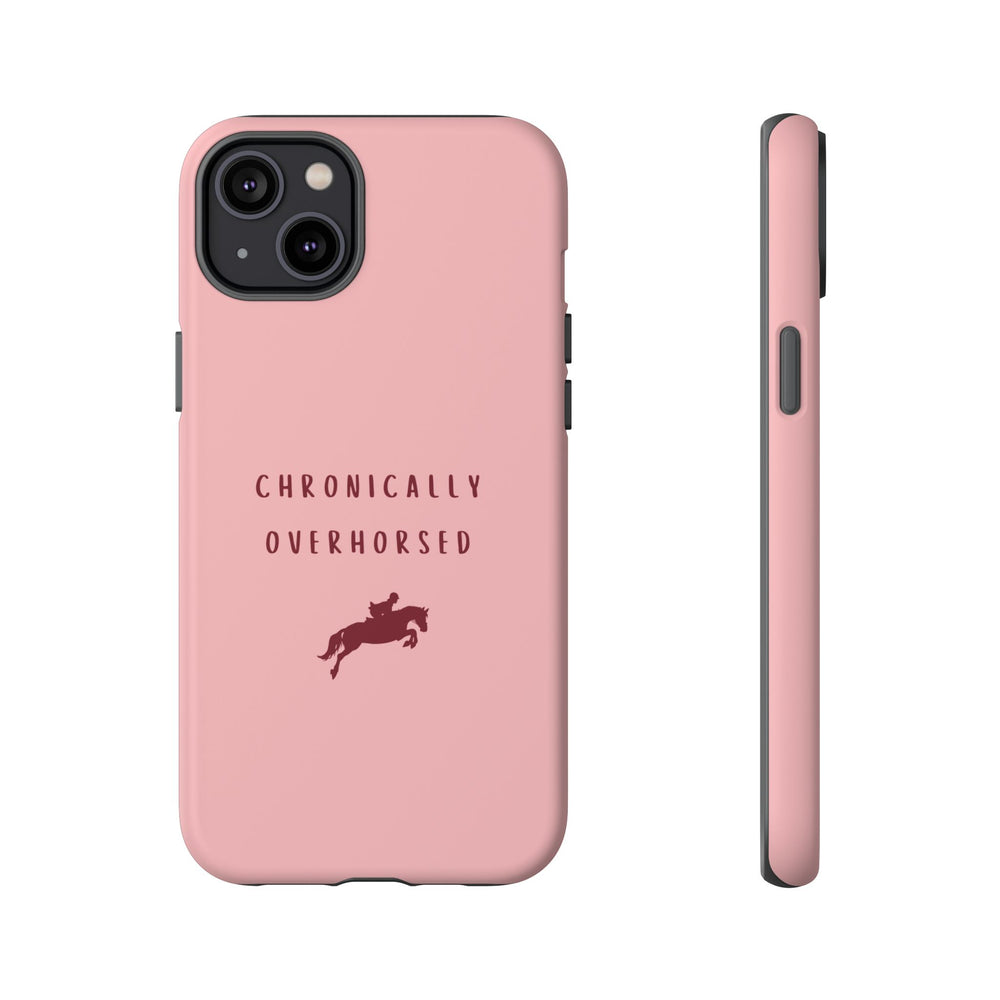 Pink & Burgundy "Chronically Overhorsed" Case
