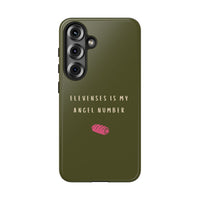 Green & Pink 'Elevenses Is My Angel Number' Case