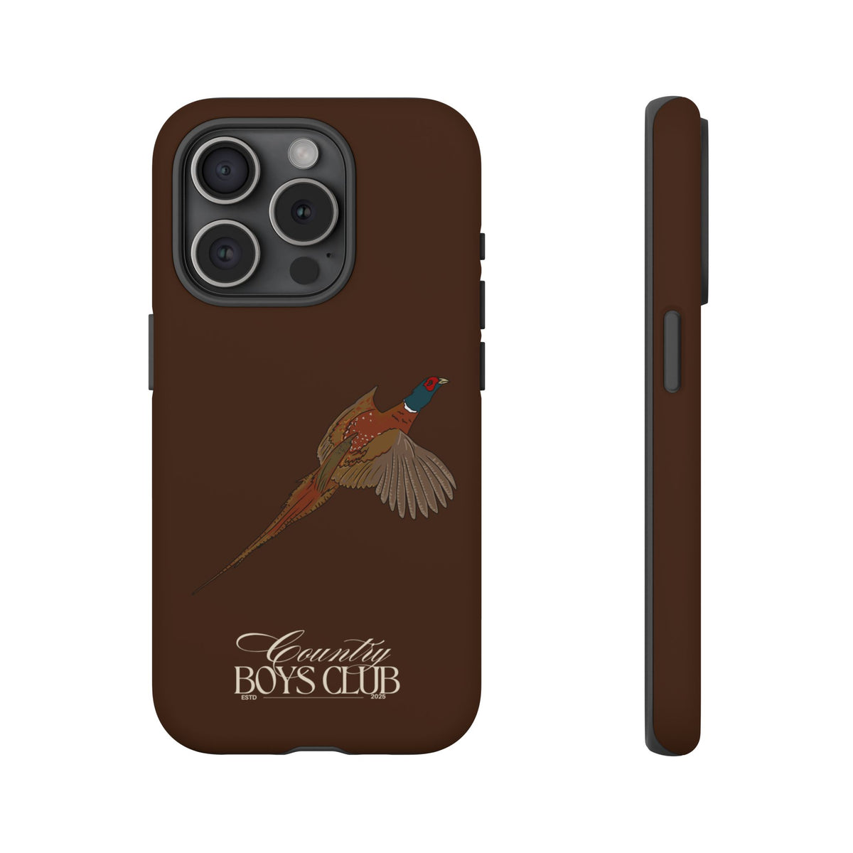 Chestnut Brown 'Country Boys Club Pheasant' Case  | CBC x Country Cases