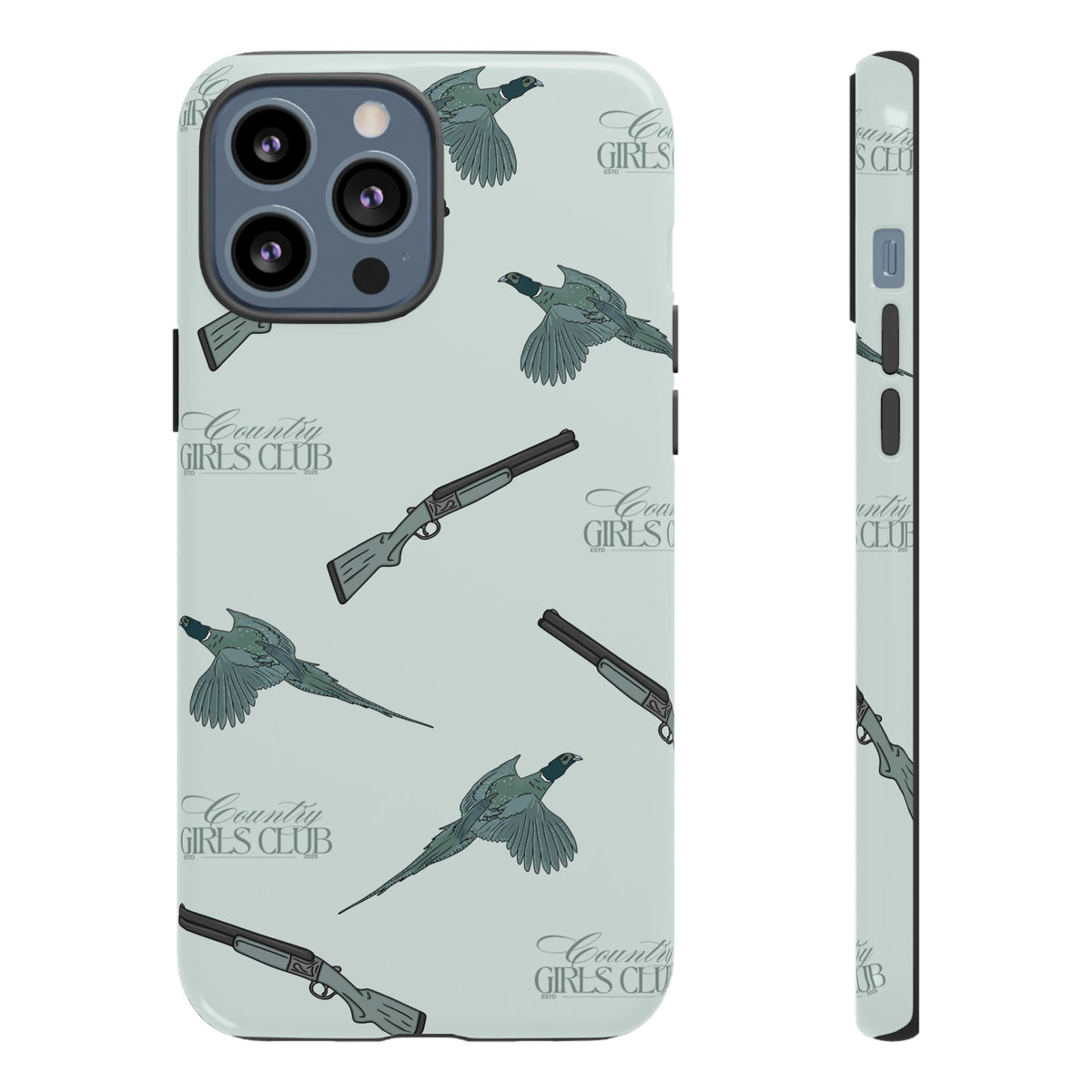 Blue 'Girls Pheasants & Shotguns' Case  | CGC x Country Cases