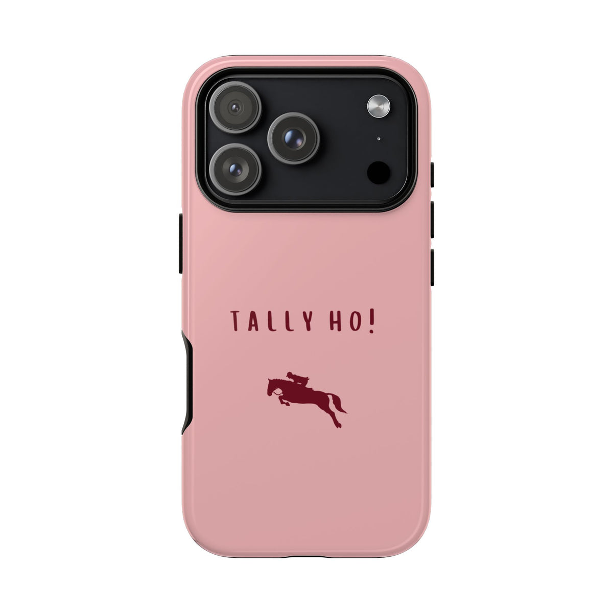 Pink & Burgundy 'Tally Ho!' (Horse) Case