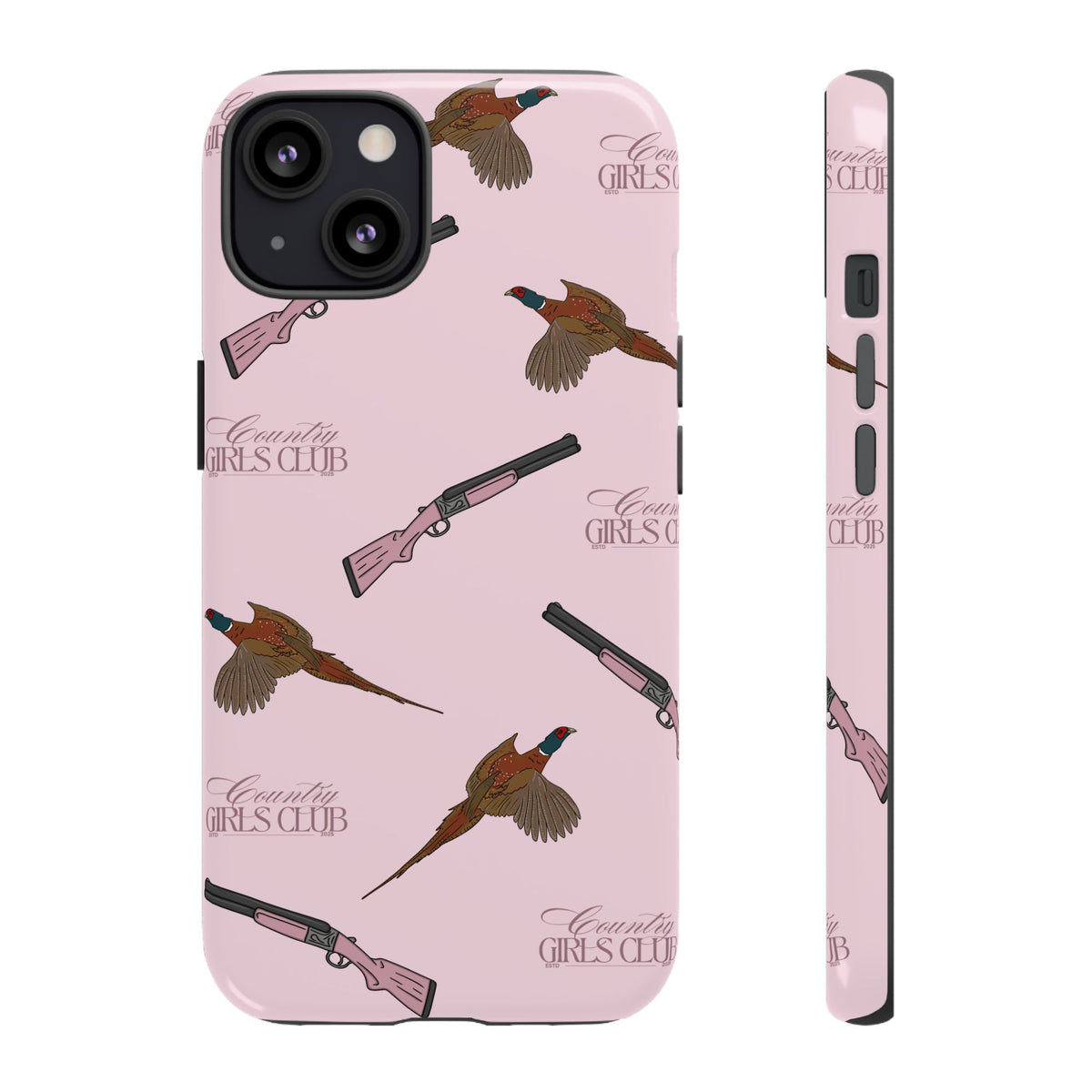 Pink 'Girls Pheasants & Shotguns' Case  | CGC x Country Cases