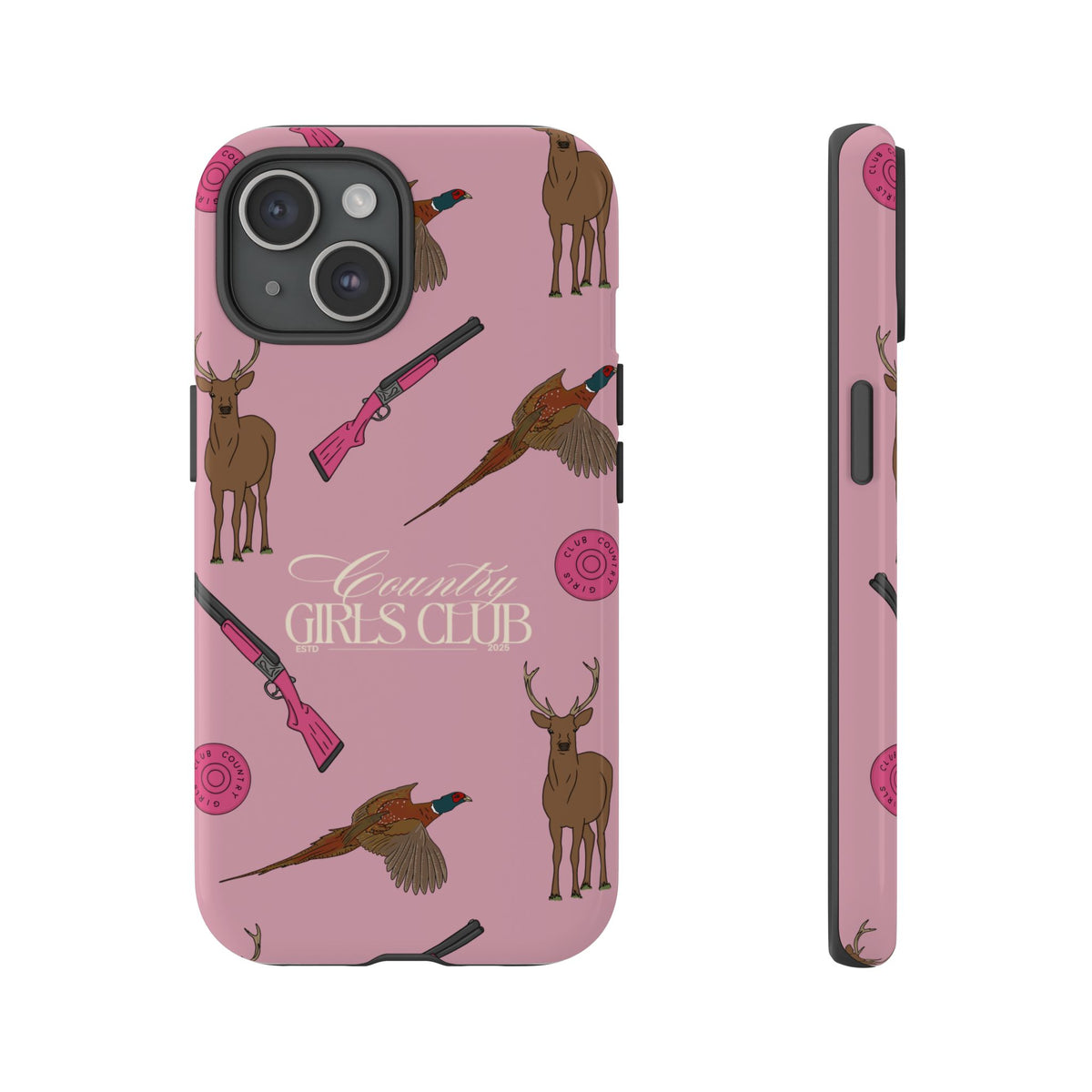 Dusty Pink 'Girls Love Guns' Case  | CGC x Country Cases