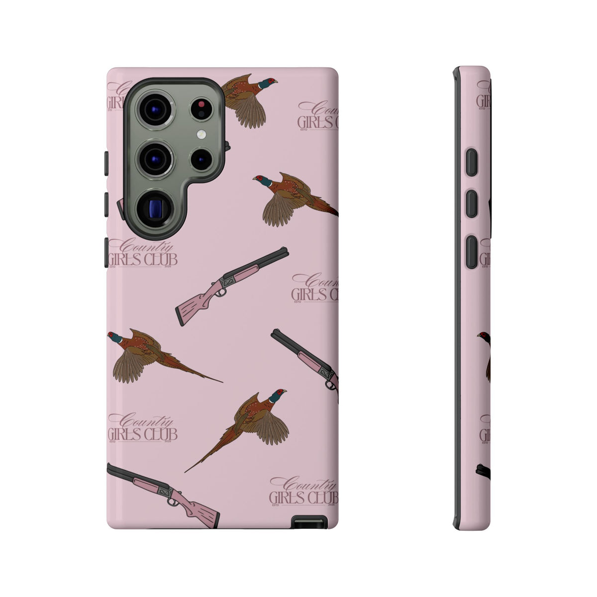Pink 'Girls Pheasants & Shotguns' Case  | CGC x Country Cases