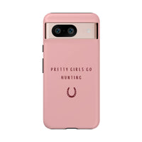 Pink & Burgundy 'Pretty Girls Go Hunting' (Horse Shoe)