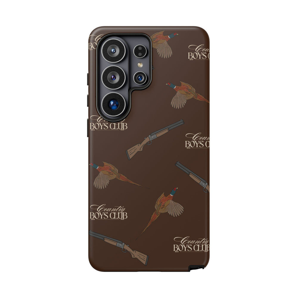 Chestnut Brown 'Boys Pheasants & Shotguns' Case  | CBC x Country Cases