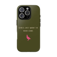 Green & Pink 'Girls Just Want To Have Guns' Case (Partridge)