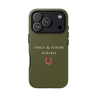 Green & Pink Single & Seeking Acreage Case