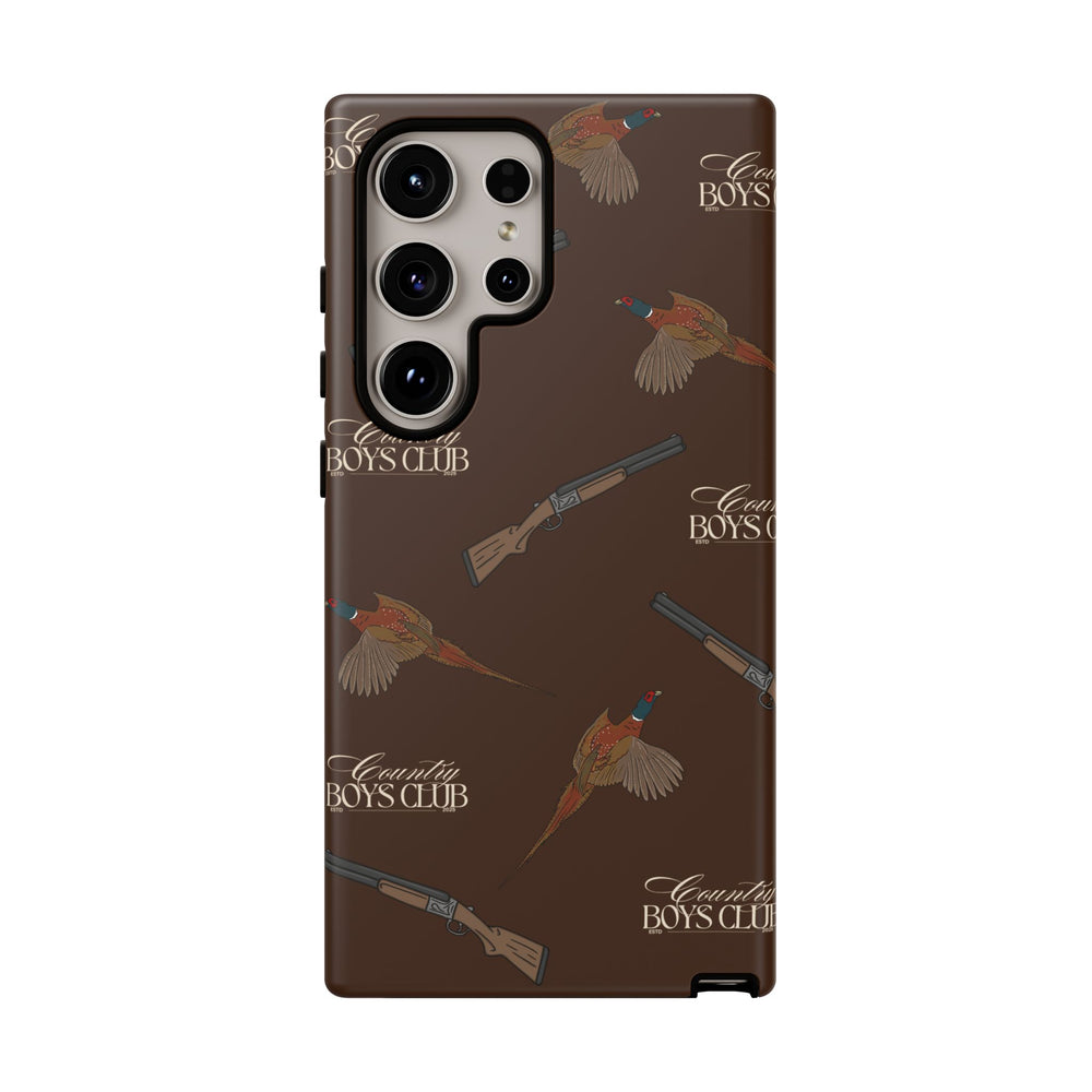 Chestnut Brown 'Boys Pheasants & Shotguns' Case  | CBC x Country Cases
