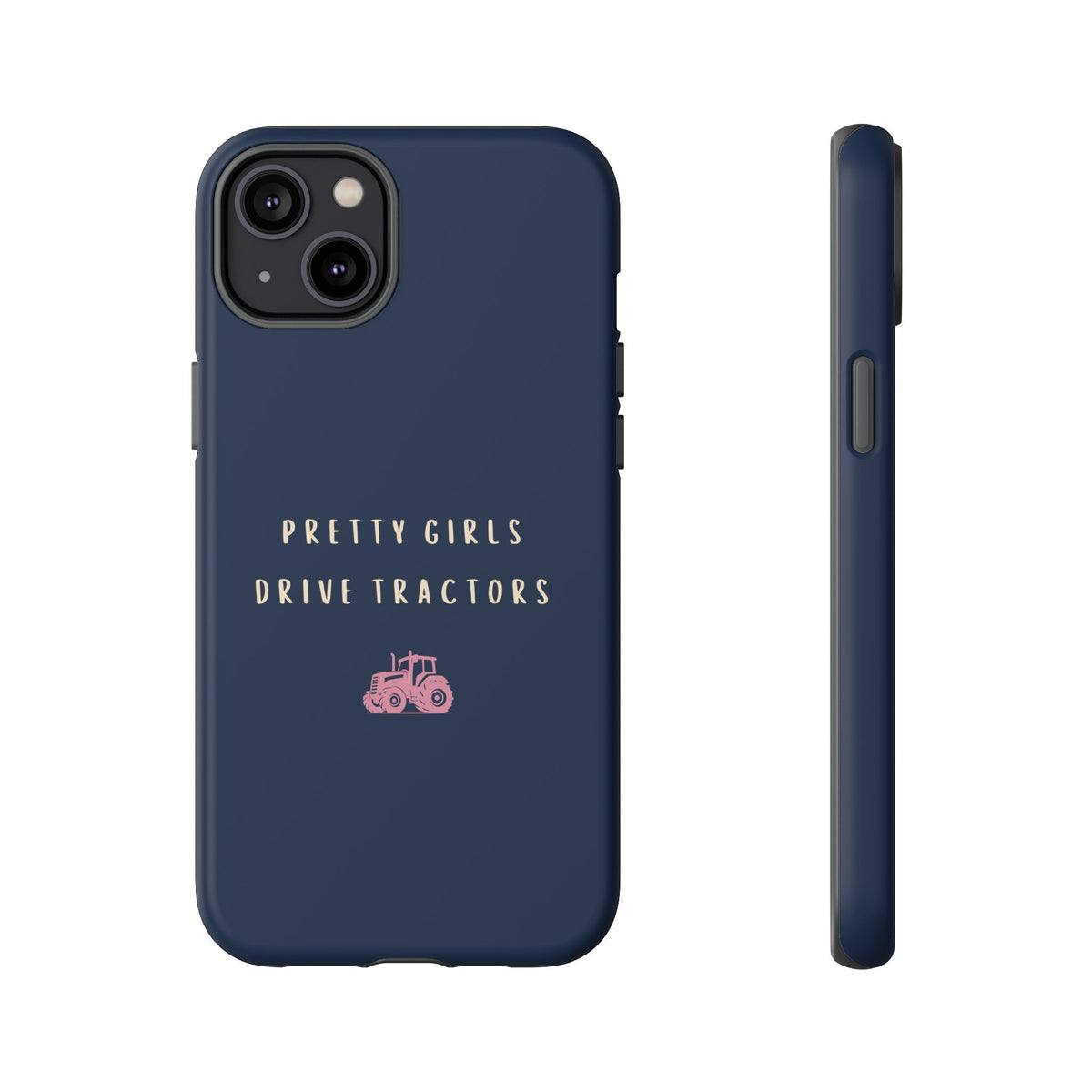 Navy & Pink 'Pretty Girls Drive Tractors' Case