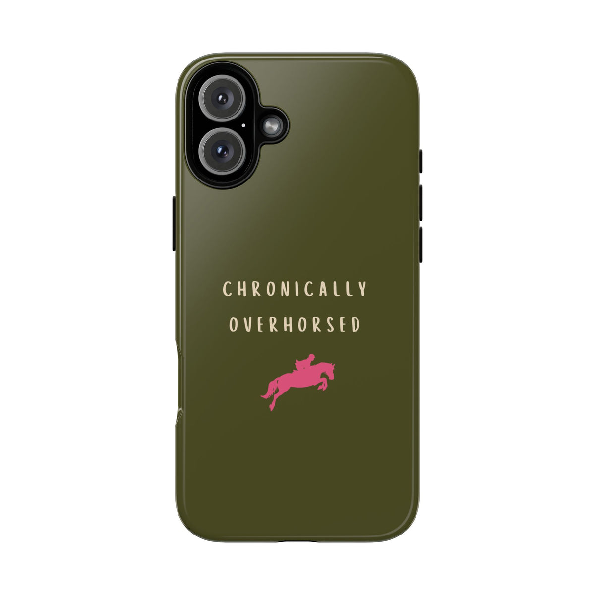 Green & Pink Chronically Overhorsed Case