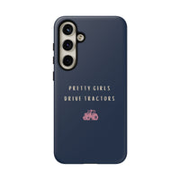 Navy & Pink 'Pretty Girls Drive Tractors' Case