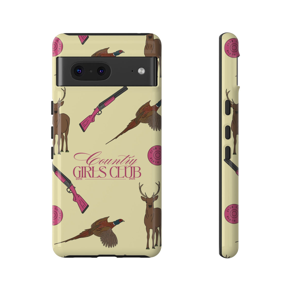 Butter Yellow 'Girls Love Guns' Case  | CGC x Country Cases