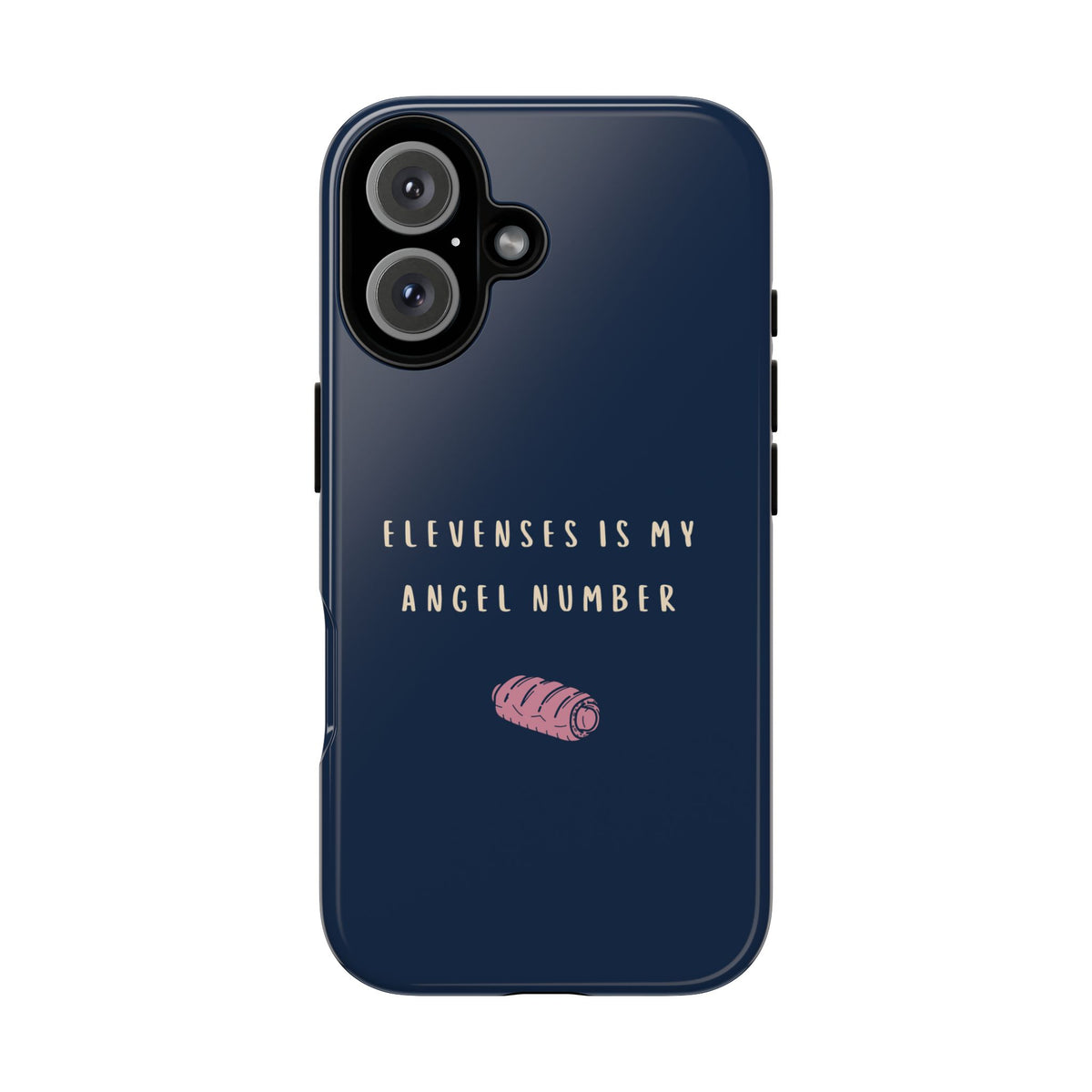 Navy & Pink 'Elevenses Is My Angel Number' Case