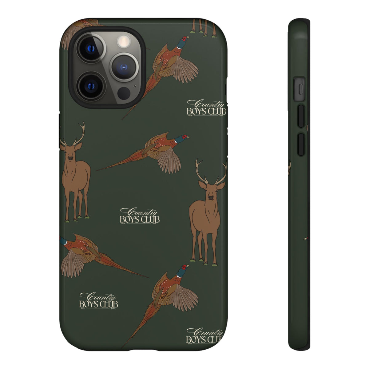 Field Green 'Boys Stags & Pheasants' Case  | CBC x Country Cases