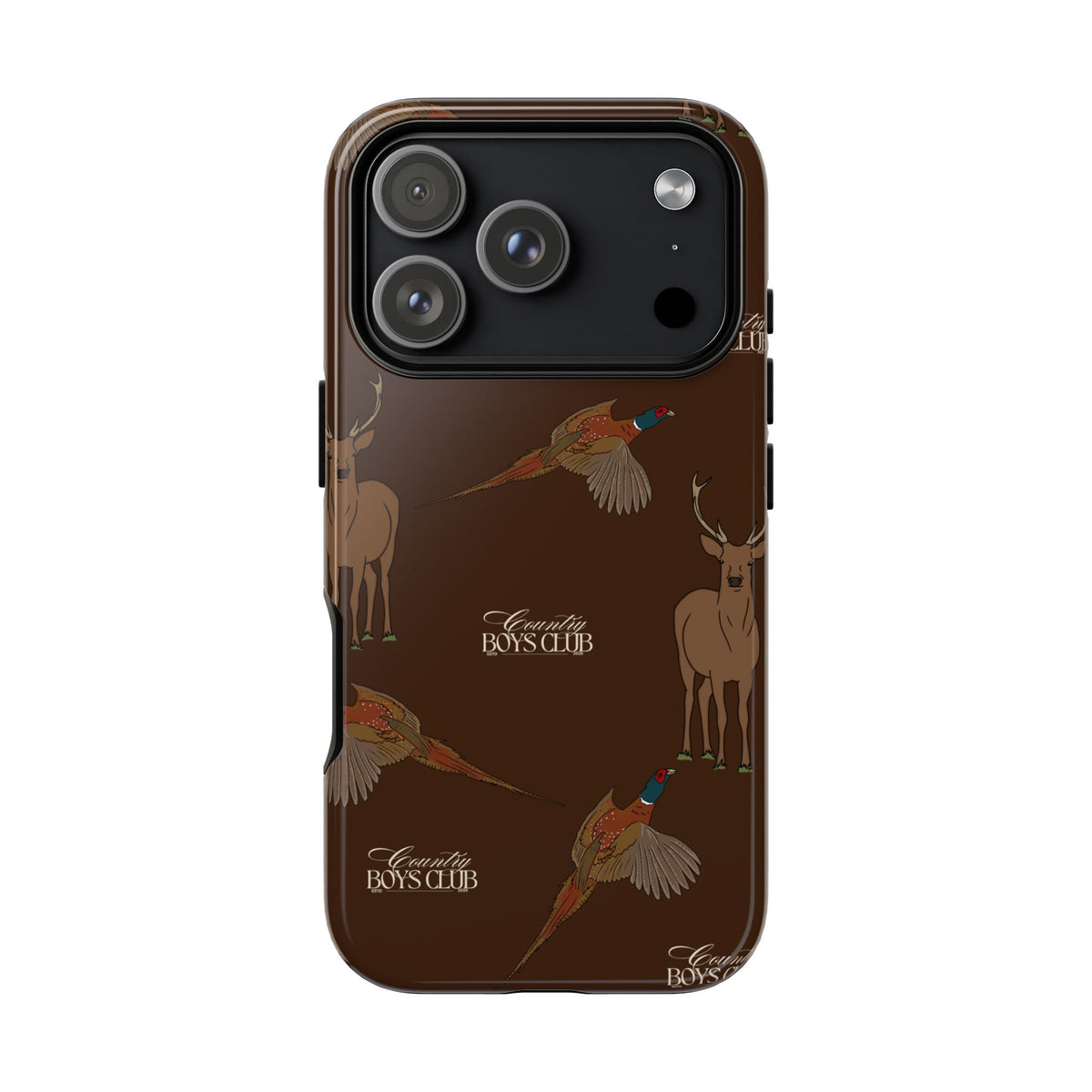 Chestnut Brown 'Boys Stags & Pheasants' Case  | CBC x Country Cases