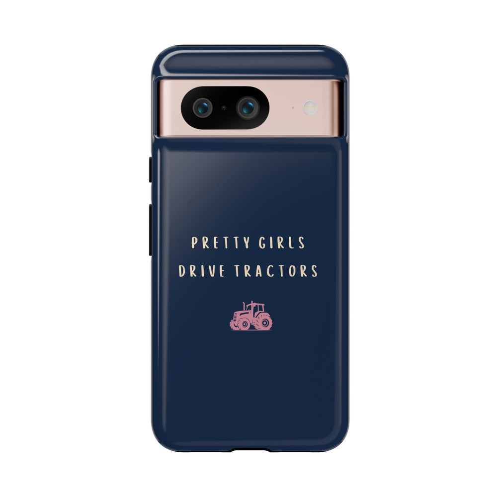 Navy & Pink 'Pretty Girls Drive Tractors' Case